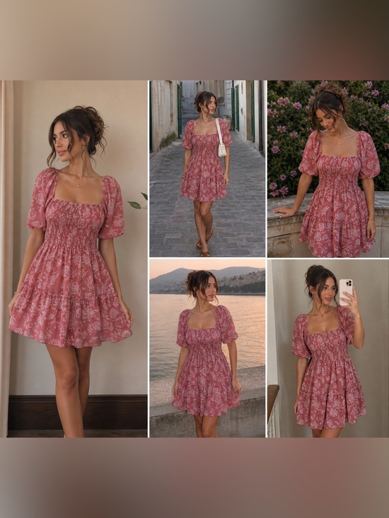 Justify Dresses & Skirts - Justify Floral Red Mini Dress